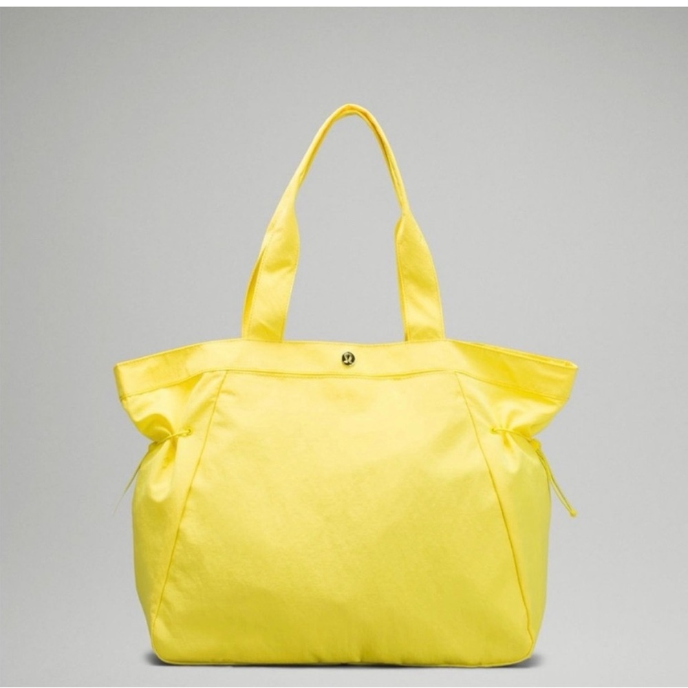 Lululemon Sonic Yellow Side-Cinch Shopper Bag 18L - Lululemon Tote Bag
